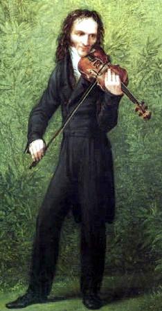 Georg Friedrich Kersting Portrait of Niccolo Paganini Germany oil painting art